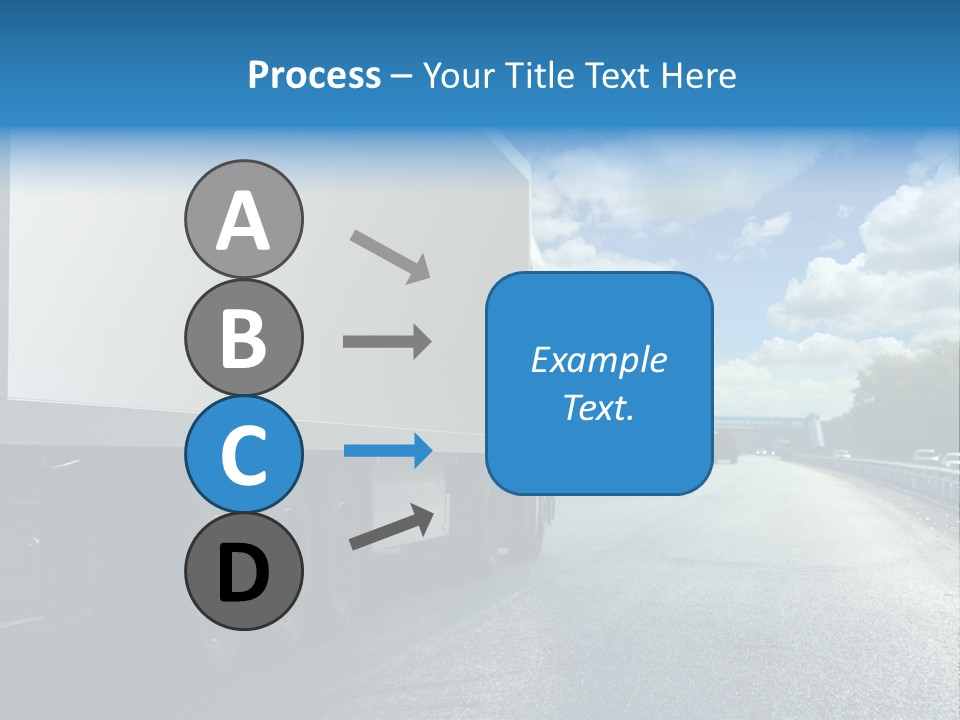 Highway Freight Busy PowerPoint Template
