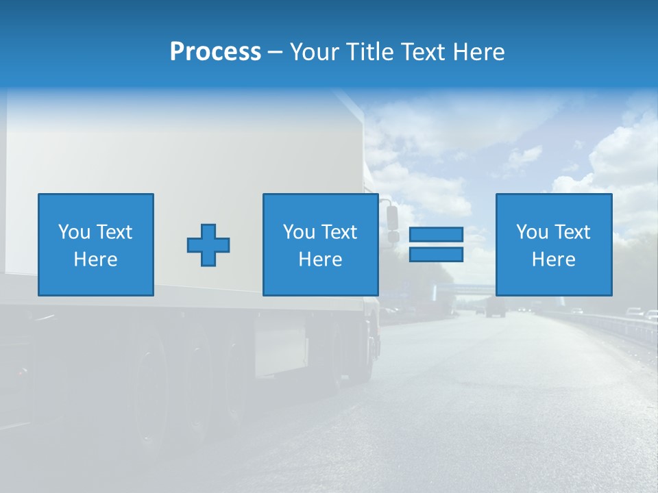 Highway Freight Busy PowerPoint Template