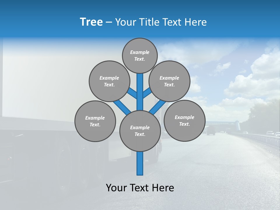 Highway Freight Busy PowerPoint Template