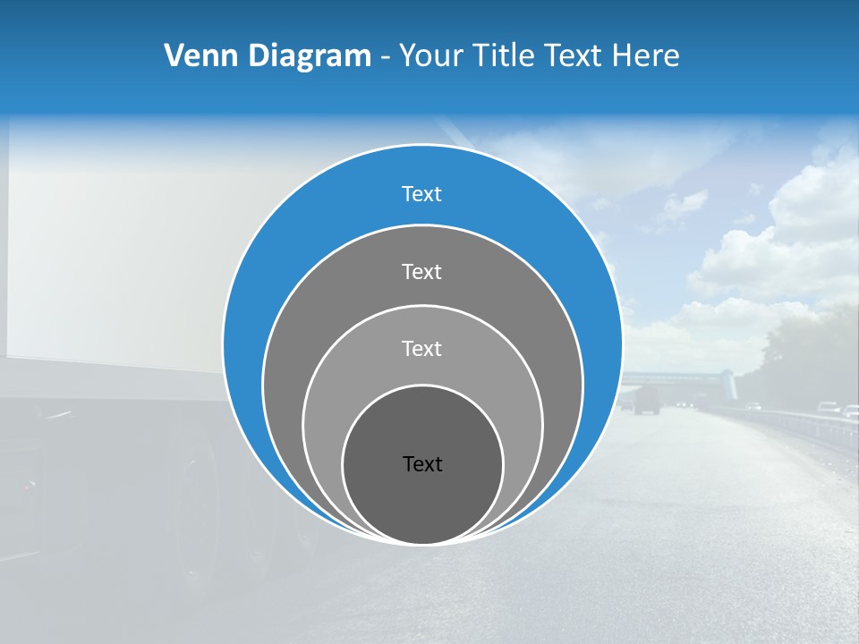 Highway Freight Busy PowerPoint Template