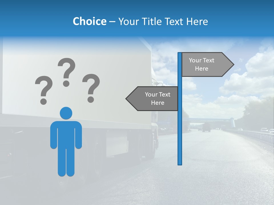 Highway Freight Busy PowerPoint Template