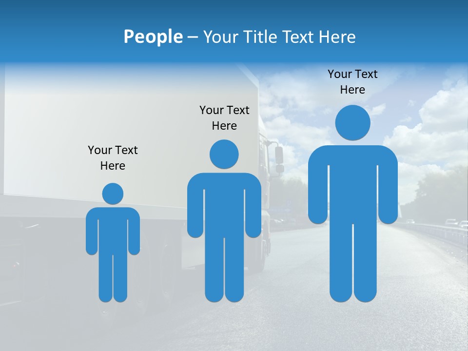 Highway Freight Busy PowerPoint Template