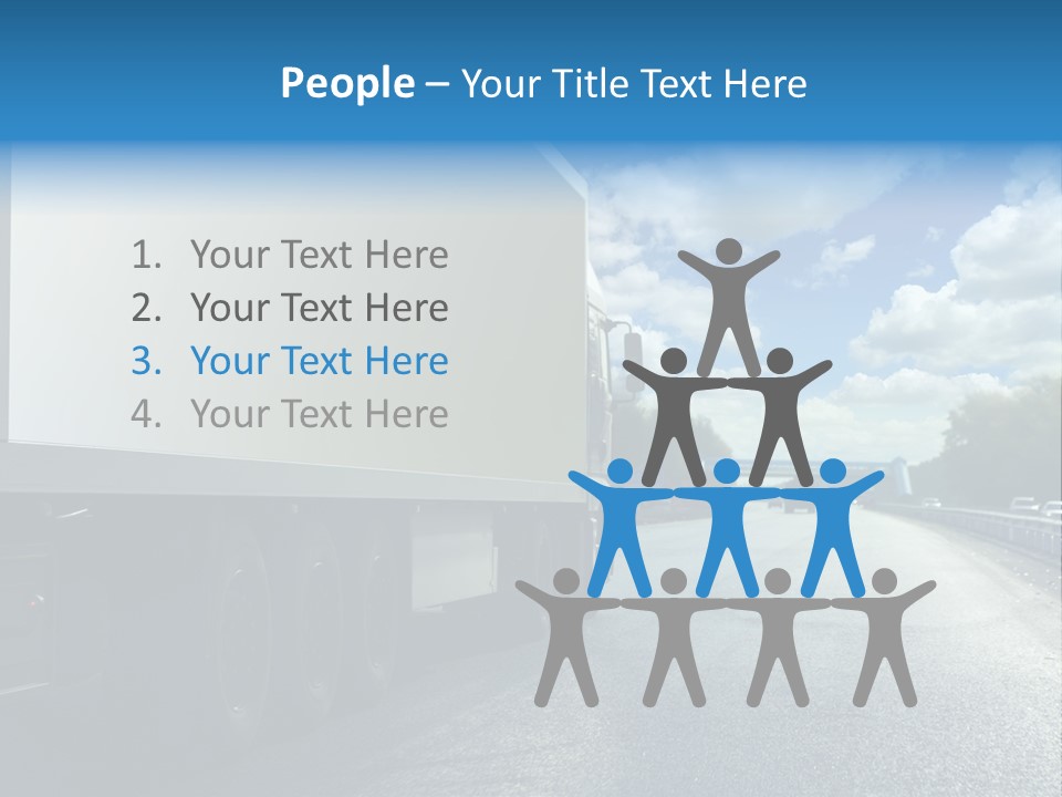 Highway Freight Busy PowerPoint Template