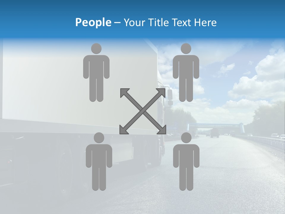 Highway Freight Busy PowerPoint Template