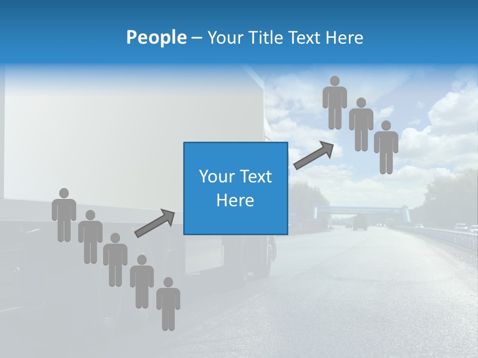 Highway Freight Busy PowerPoint Template