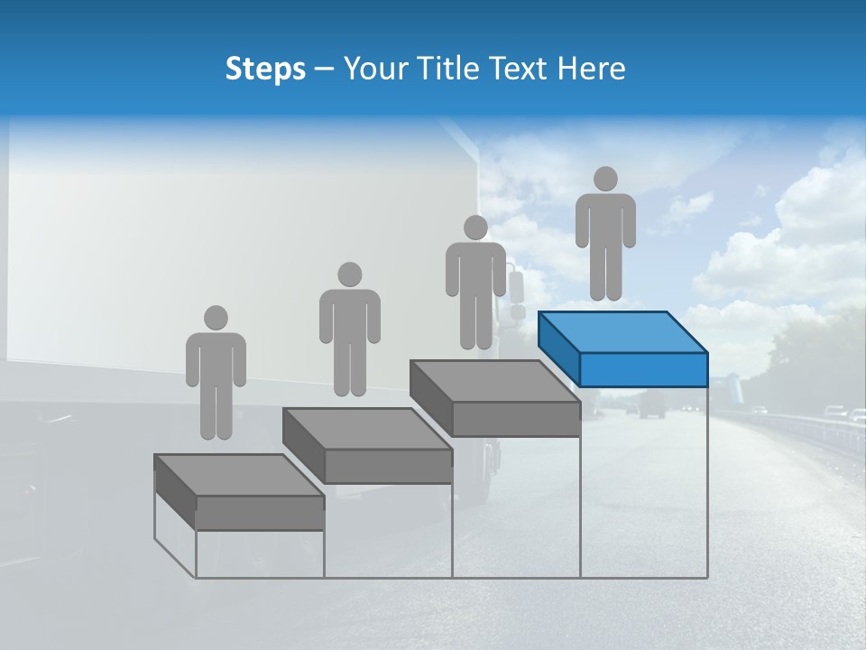 Highway Freight Busy PowerPoint Template