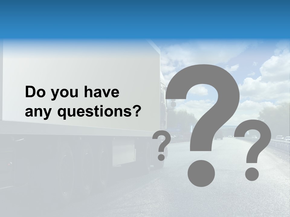 Highway Freight Busy PowerPoint Template