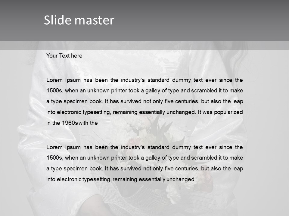 White Snow Washington PowerPoint Template