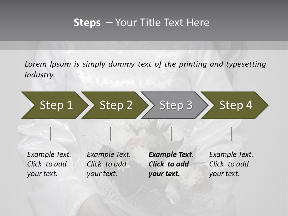 White Snow Washington PowerPoint Template