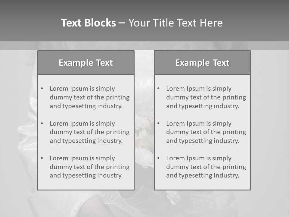 White Snow Washington PowerPoint Template