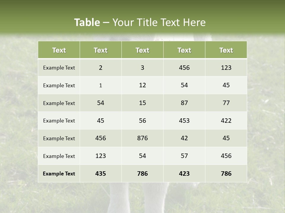 Agri Free Livestock PowerPoint Template