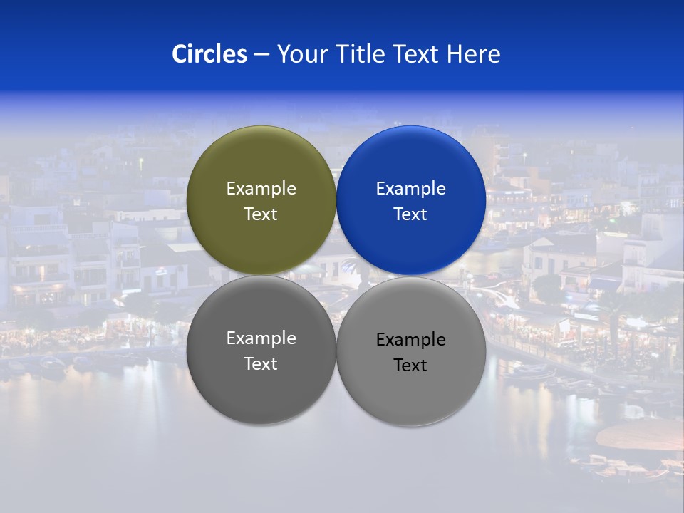 Boats Lake Crete PowerPoint Template