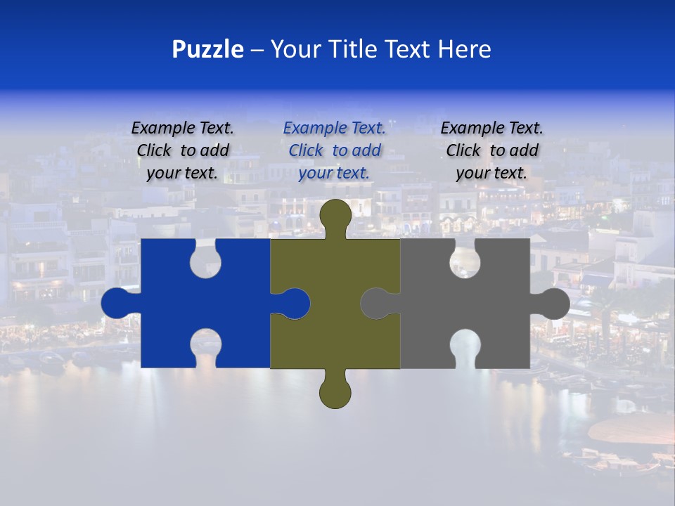 Boats Lake Crete PowerPoint Template