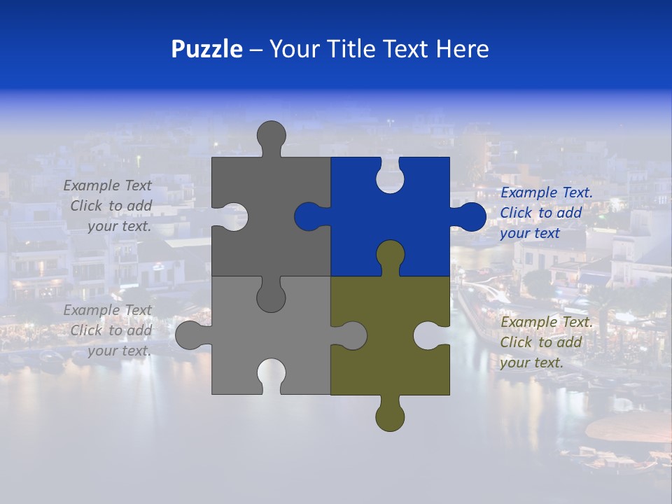 Boats Lake Crete PowerPoint Template