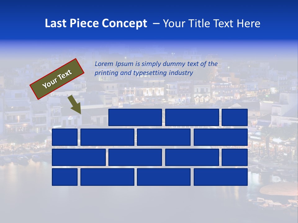 Boats Lake Crete PowerPoint Template