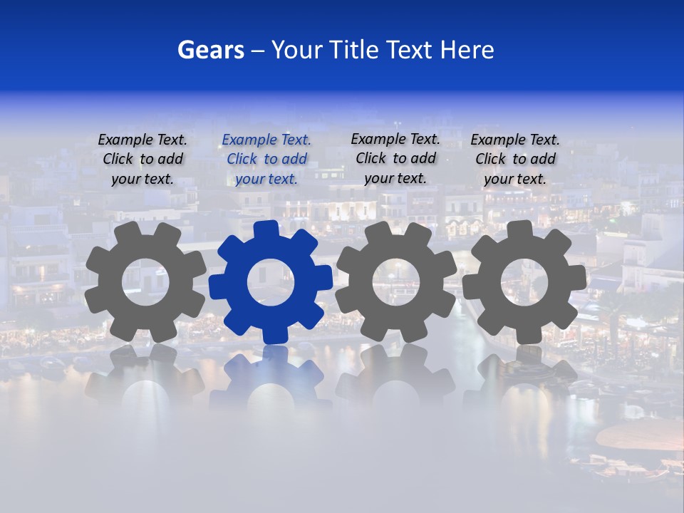 Boats Lake Crete PowerPoint Template