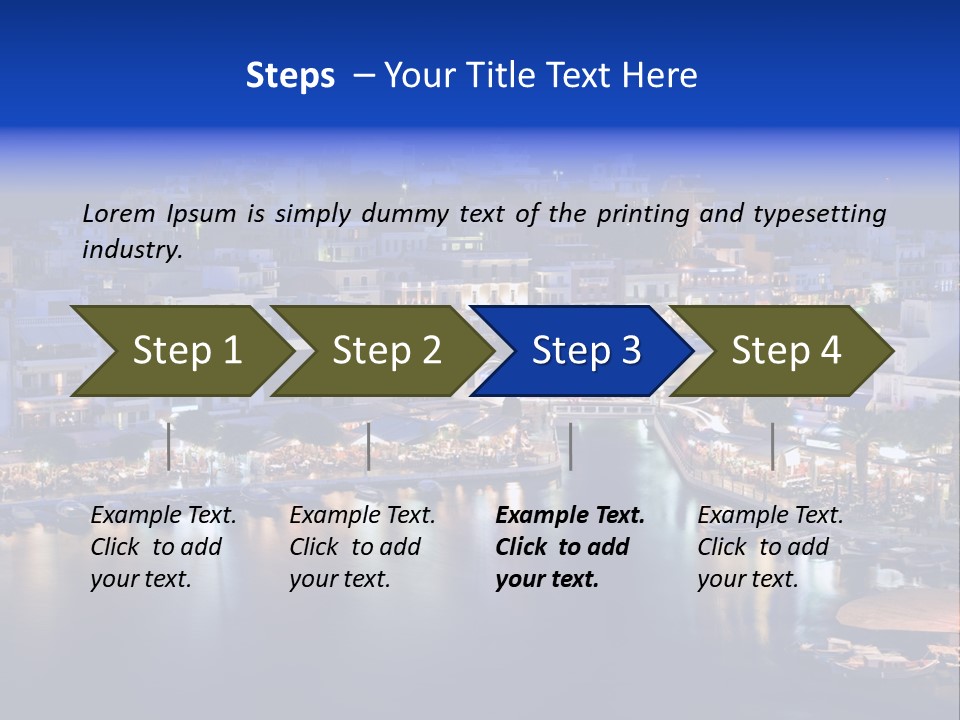 Boats Lake Crete PowerPoint Template