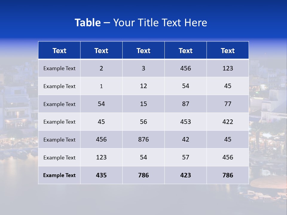 Boats Lake Crete PowerPoint Template