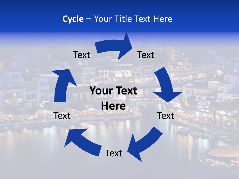 Boats Lake Crete PowerPoint Template