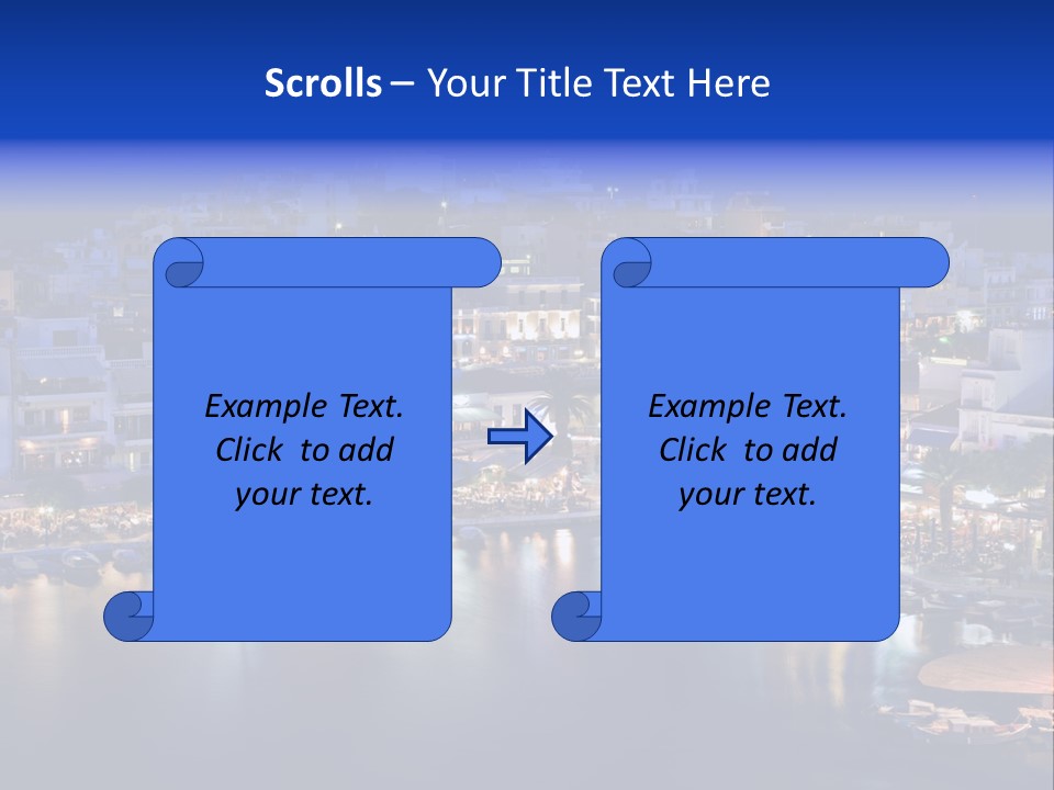 Boats Lake Crete PowerPoint Template
