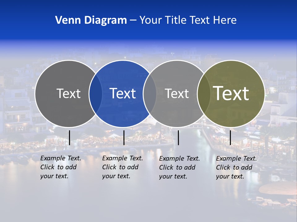 Boats Lake Crete PowerPoint Template