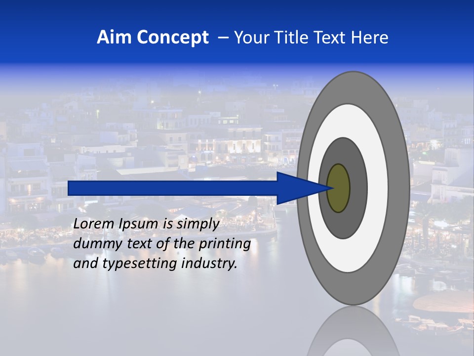 Boats Lake Crete PowerPoint Template