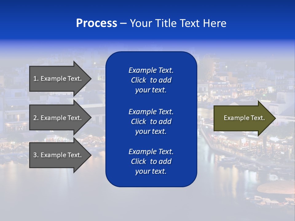 Boats Lake Crete PowerPoint Template