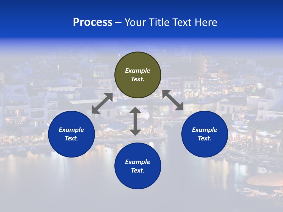 Boats Lake Crete PowerPoint Template