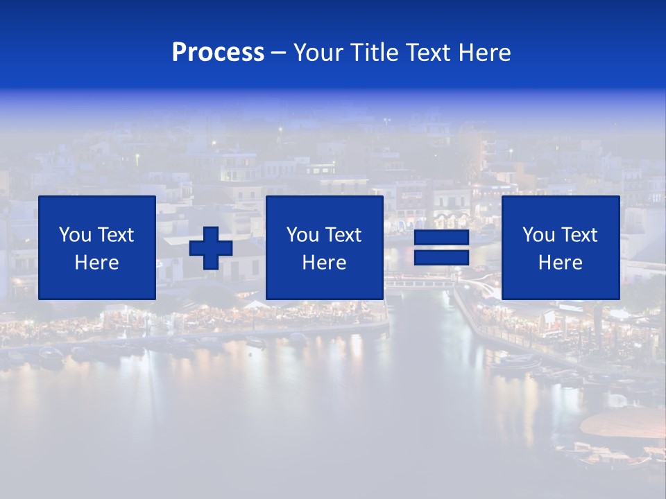 Boats Lake Crete PowerPoint Template