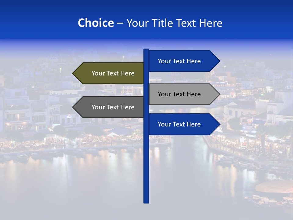 Boats Lake Crete PowerPoint Template