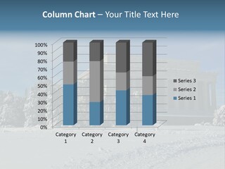 White Snow Washington PowerPoint Template