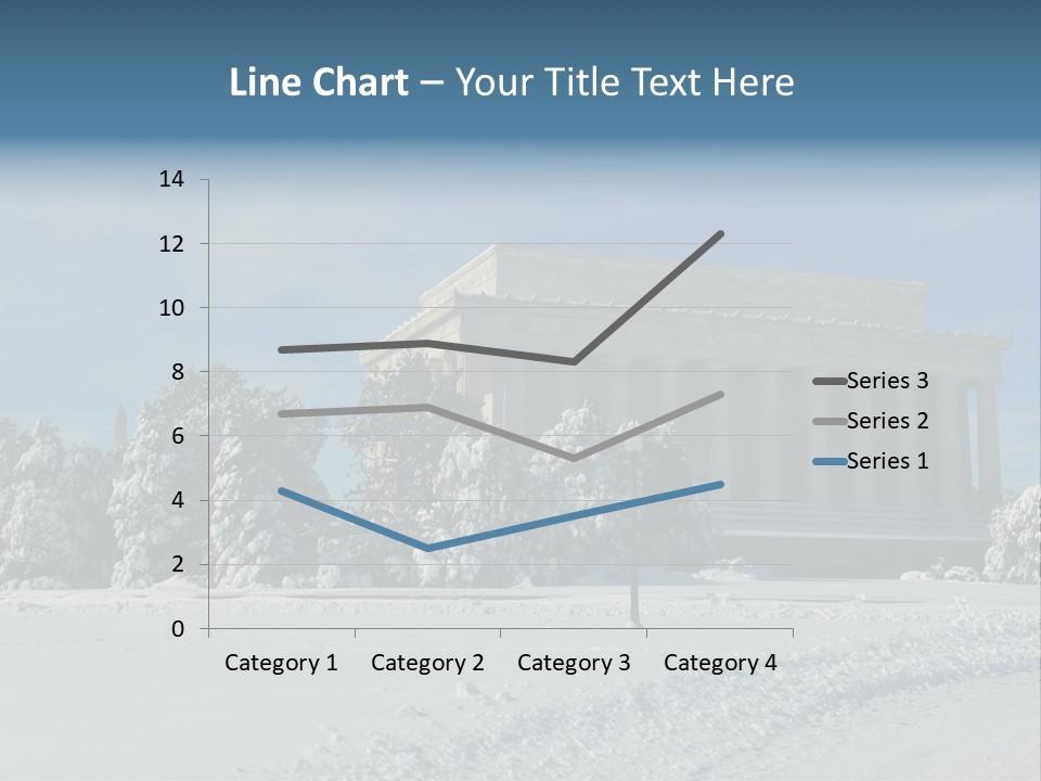 White Snow Washington PowerPoint Template