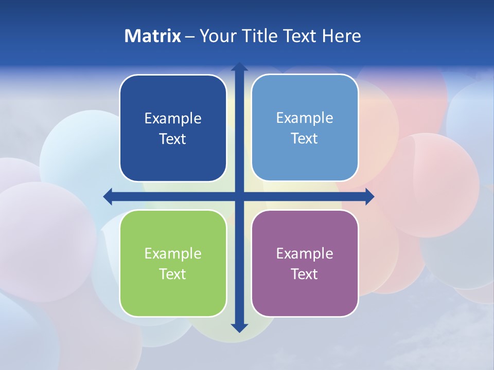 Holiday Helium Balloon PowerPoint Template