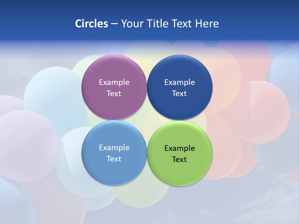 Holiday Helium Balloon PowerPoint Template