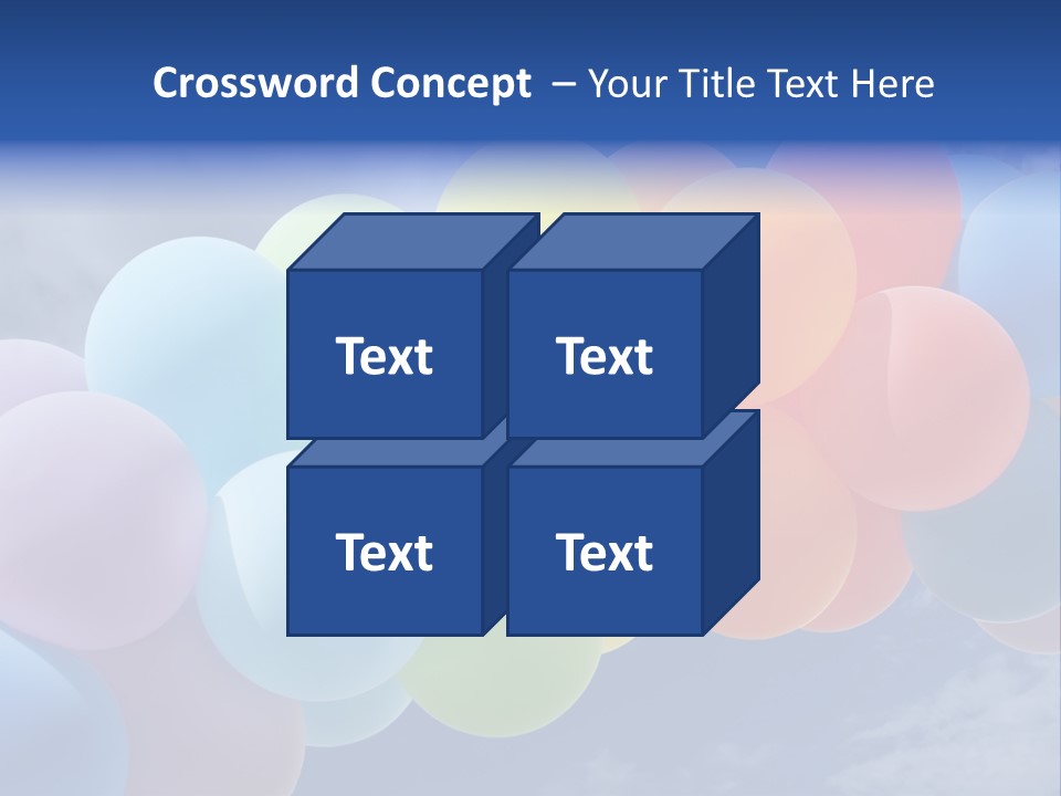 Holiday Helium Balloon PowerPoint Template