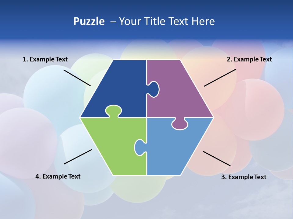 Holiday Helium Balloon PowerPoint Template