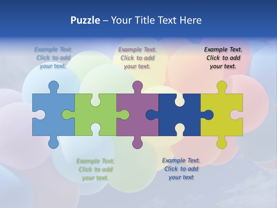 Holiday Helium Balloon PowerPoint Template