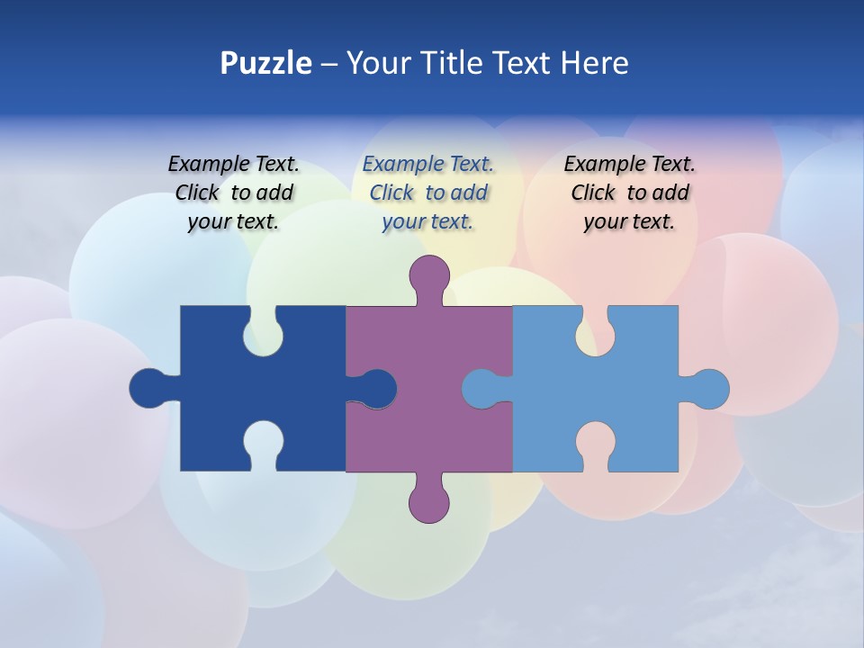 Holiday Helium Balloon PowerPoint Template