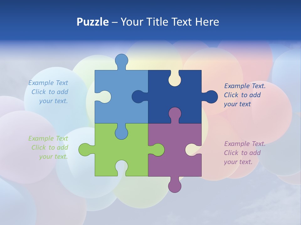 Holiday Helium Balloon PowerPoint Template