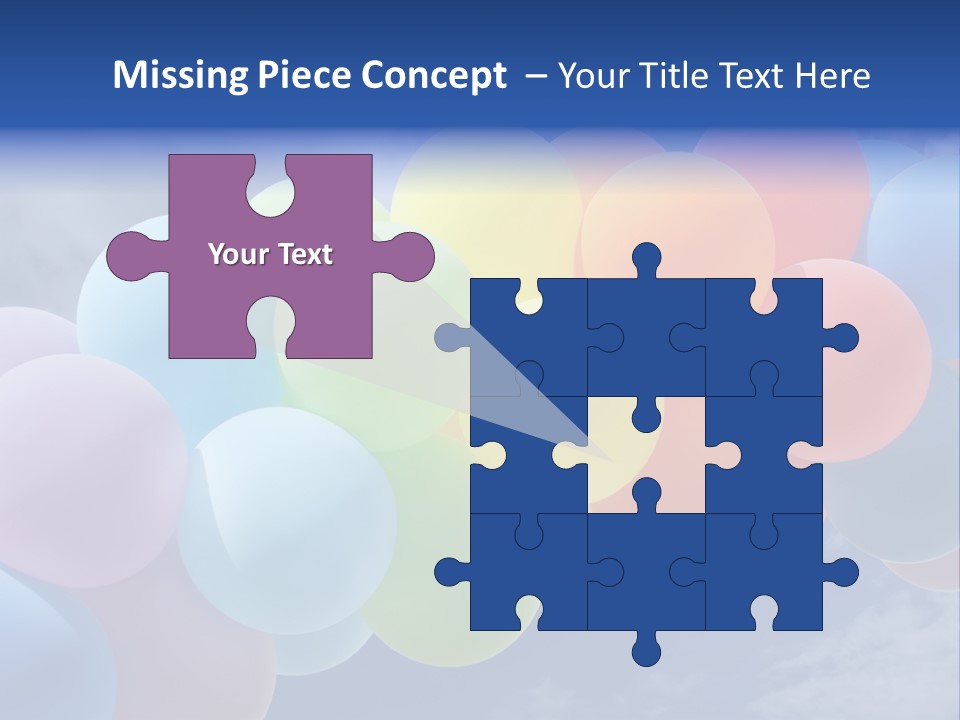 Holiday Helium Balloon PowerPoint Template