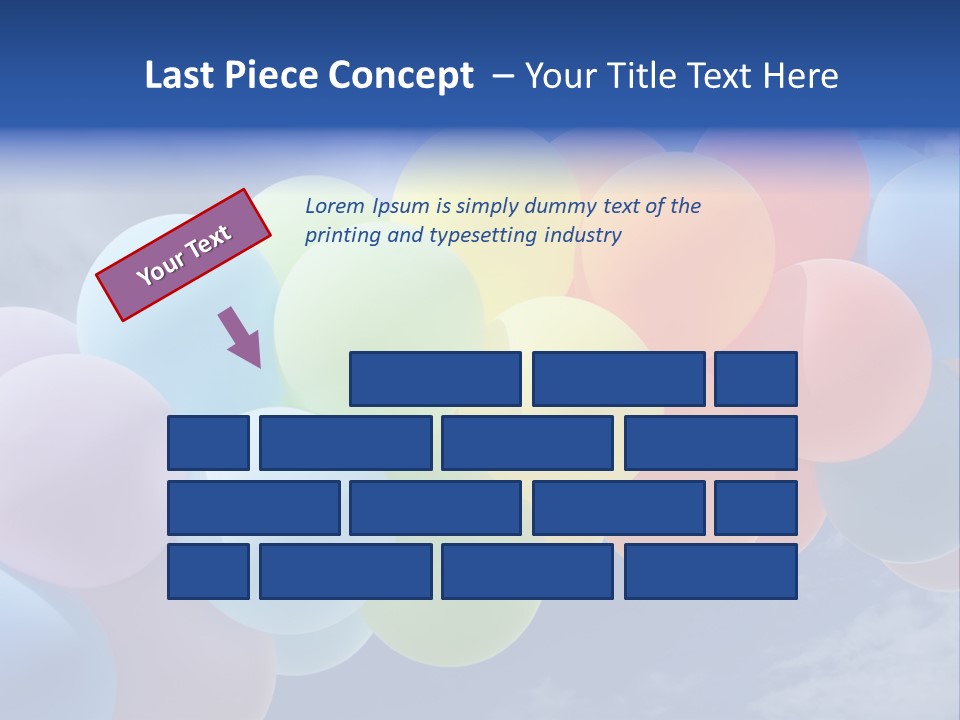 Holiday Helium Balloon PowerPoint Template