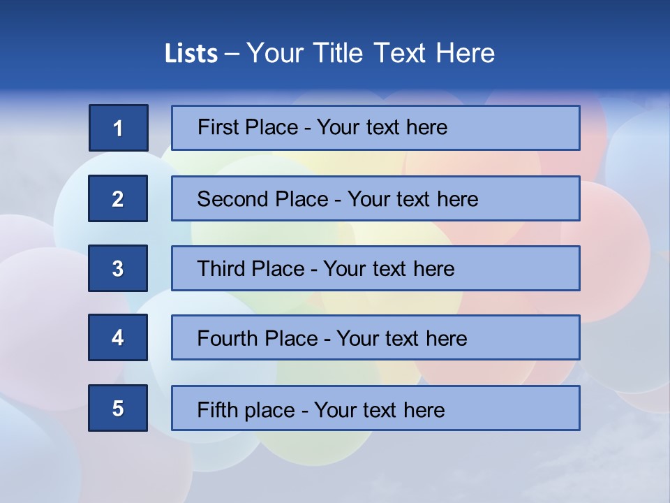 Holiday Helium Balloon PowerPoint Template