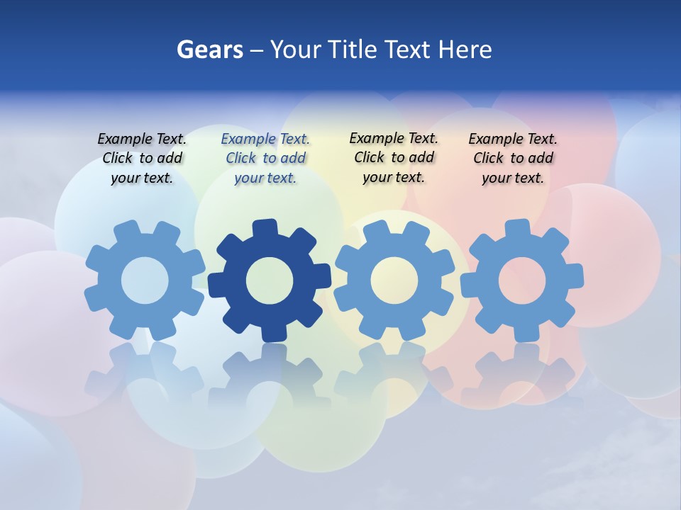 Holiday Helium Balloon PowerPoint Template