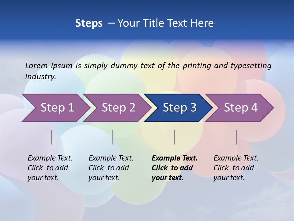 Holiday Helium Balloon PowerPoint Template