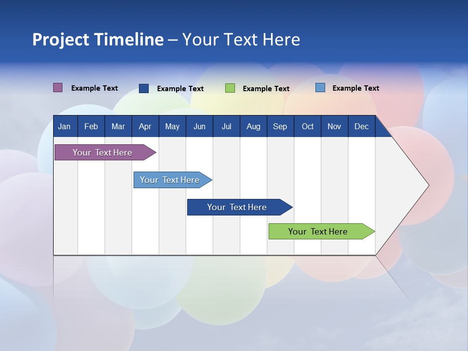 Holiday Helium Balloon PowerPoint Template
