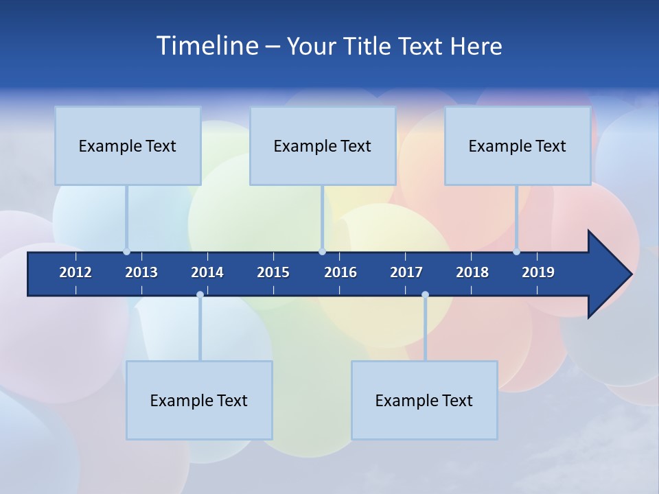 Holiday Helium Balloon PowerPoint Template