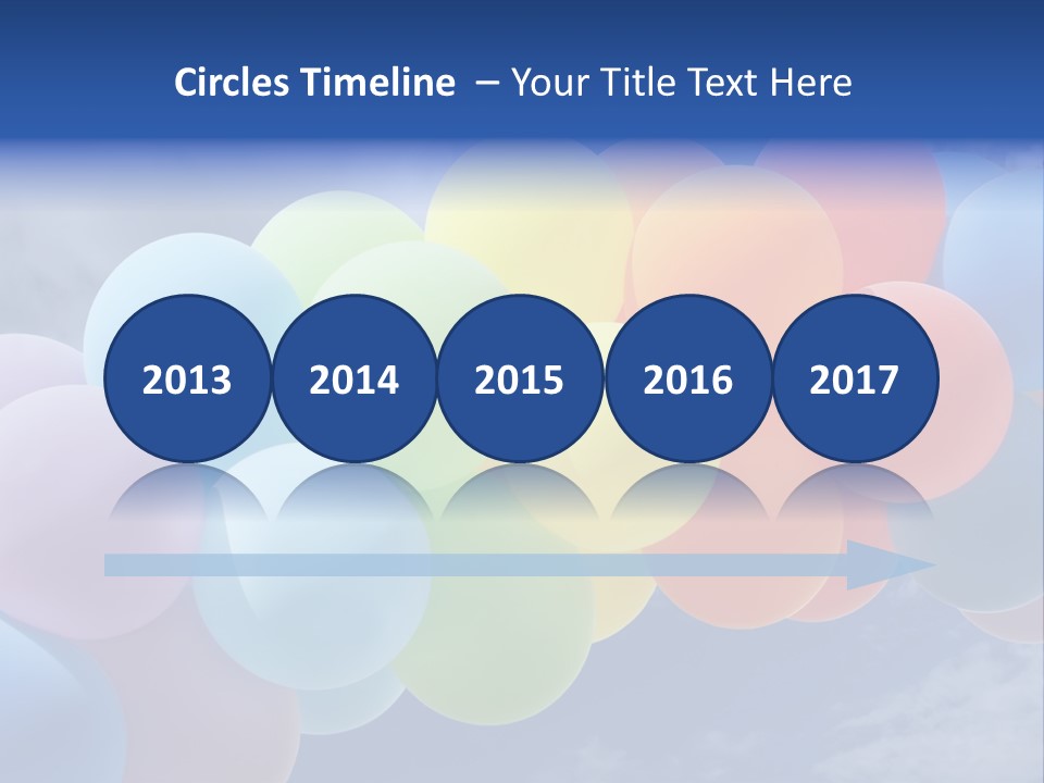 Holiday Helium Balloon PowerPoint Template