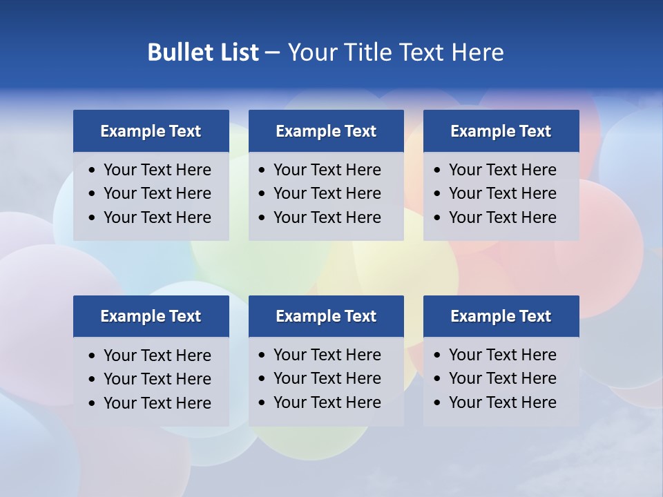 Holiday Helium Balloon PowerPoint Template