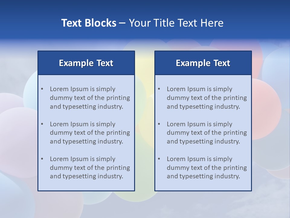 Holiday Helium Balloon PowerPoint Template
