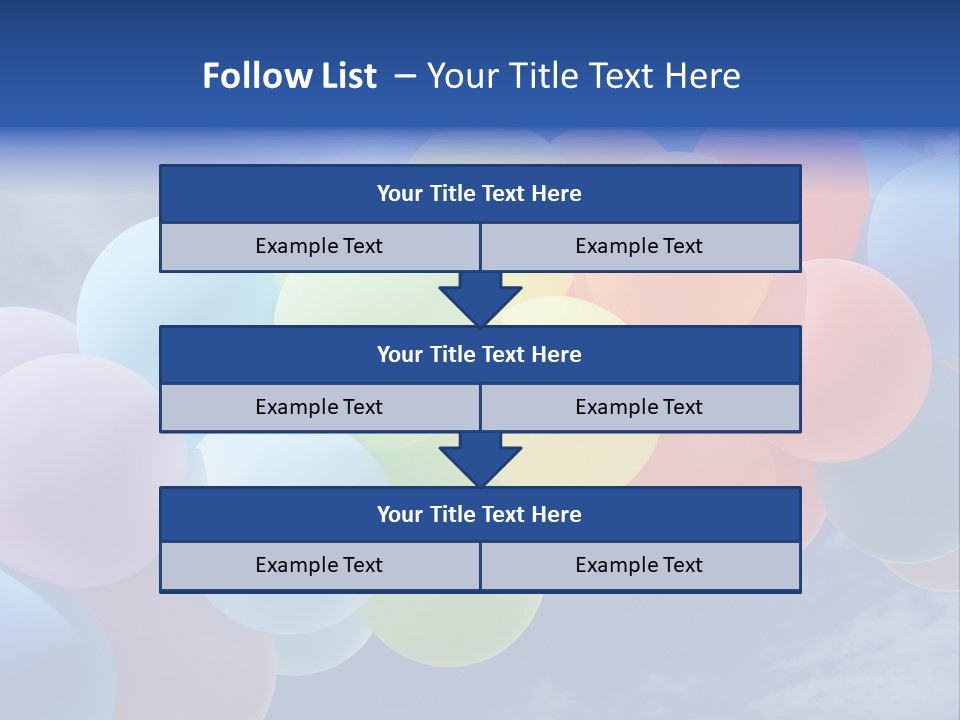 Holiday Helium Balloon PowerPoint Template